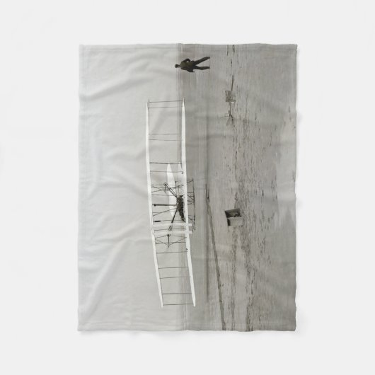 Couverture Polaire Wright Brothers Flyer First Plane Flight Aviation (Devant)
