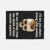 Couverture Polaire Wrong With Society - Don't Drink From Enemy Skulls (Devant (Horizontal))