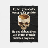 Couverture Polaire Wrong With Society - Don't Drink From Enemy Skulls (Devant)