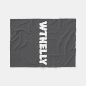 Couverture Polaire Wthelly What The Helly Funny Quote  (Devant (Horizontal))