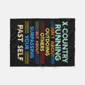 Couverture Polaire X-country Running Is Outwork Your Past Self Sitive (Devant (Horizontal))