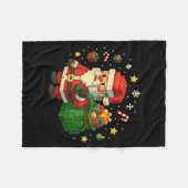 Couverture Polaire Xel Santa Claus With Retro Gamer Christmas  (Devant (Horizontal))