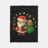 Couverture Polaire Xel Santa Claus With Retro Gamer Christmas  (Devant)