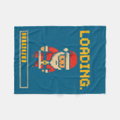 Couverture Polaire Xel Santa Loading Retro Christmas Gamer Shirt  (Devant (Horizontal))
