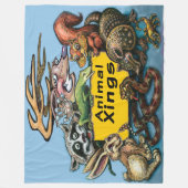 Couverture Polaire Xings animaux (Devant)