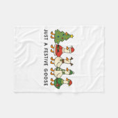 Couverture Polaire Xmas Funny Silly Goose Christmas Pjs Just A Festiv (Devant (Horizontal))