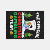 Couverture Polaire Xmas Gambling Team - Funny Gambling Gambler Christ (Devant (Horizontal))