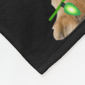 Couverture Polaire Xmas Lights Santa Hat Brussels Griffon Dog Christm (Coin)