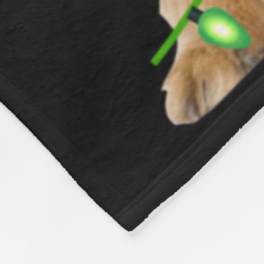 Couverture Polaire Xmas Lights Santa Hat Brussels Griffon Dog Christm (Coin)