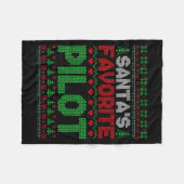 Couverture Polaire Xmas Santa's Favorite Lot Funny Ugly Christmas Swe (Devant (Horizontal))