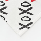Couverture Polaire XoXo-Hugs-Kisses-with-Red-Lips (Coin)