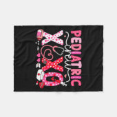 Couverture Polaire Xoxo Nurse Pediatric Crew Nurse Valentine Leopard  (Devant (Horizontal))