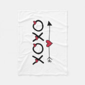 Couverture Polaire XOXO Saint-Valentin (Devant)