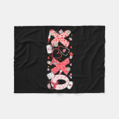 Couverture Polaire Xoxo Stethoscope Valentine Rn Pct Cna Nurse Nurse  (Devant (Horizontal))