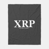 Couverture Polaire XRP Si vous savez, vous savez (Devant)