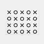 Couverture Polaire Xs et Os blancs et noirs (Devant (Horizontal))