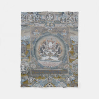 Couverture Polaire Yab Yum Vajrasattva Blanche polaire