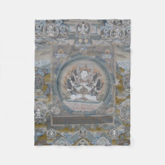 Couverture Polaire Yab Yum Vajrasattva Blanche polaire (Devant)