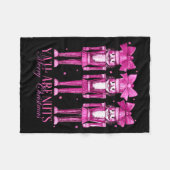 Couverture Polaire Y'all Are Nuts Nutcracker Christmas Funny Xmas (Devant (Horizontal))