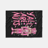 Couverture Polaire Y'all Are Nuts Nutcracker Nk Merry Christmas Seaso (Devant (Horizontal))