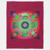 Couverture Polaire YANTRA - grande roue - vert rose (Devant)