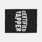 Couverture Polaire Yapper certifié Funny Professional Yapper (Devant (Horizontal))