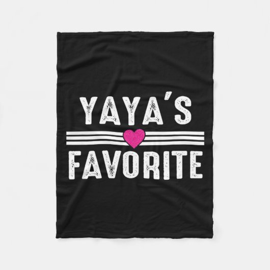 Couverture Polaire Yaya's Favorite  (Devant)