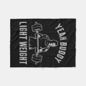 Couverture Polaire Yeah Buddy Light Weight Bodybuilding Gym Weightlif (Devant (Horizontal))