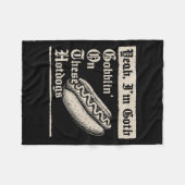 Couverture Polaire Yeah I'm Goth Gobblin' On These Hot Dogs  (Devant (Horizontal))