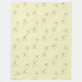 Couverture Polaire yellow flower blanket (Devant)
