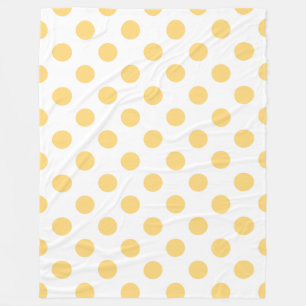 Couverture Polaire Yellow polkadots