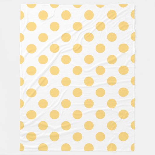 Couverture Polaire Yellow polkadots (Devant)