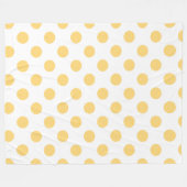 Couverture Polaire Yellow polkadots (Devant (Horizontal))