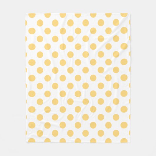Couverture Polaire Yellow polkadots (Devant)