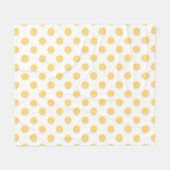 Couverture Polaire Yellow polkadots (Devant (Horizontal))