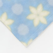 Couverture Polaire Yellow stars on Pale blue blanket (Coin)