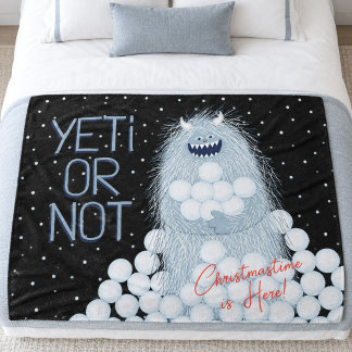Couverture Polaire Yeti ou pas Noël est arrivé