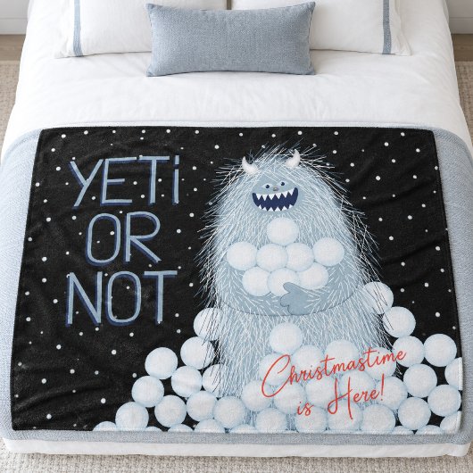 Couverture Polaire Yeti ou pas Noël est arrivé