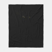 Couverture Polaire yeux de chat noir (Devant)