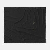Couverture Polaire yeux de chat noir (Devant (Horizontal))