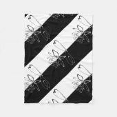 Couverture Polaire Yin Yang Black Lotus Blossom (Devant)