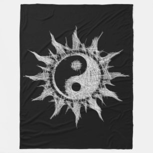 Couverture Polaire Yin-yang - Soleil Mystique - Les dualités de Mand