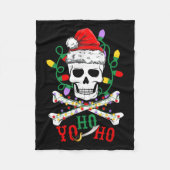 Couverture Polaire Yo S Ho Rate Boat Cruise Xmas Skull Crossbones Chr (Devant)