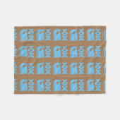 Couverture Polaire Yoga Abstrait, ajouter du texte (Devant (Horizontal))
