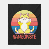 Couverture Polaire Yoga cat (Devant)