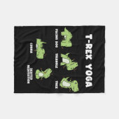 Couverture Polaire Yoga T-rex  (Devant (Horizontal))