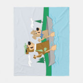 Couverture Polaire Yogi Bear et Boo Boo Fun Canoe Adventure (Devant)