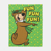 Couverture Polaire Yogi Bear Fun Amusant (Devant)