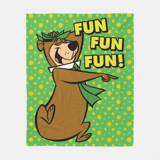 Couverture Polaire Yogi Bear Fun Amusant (Devant)
