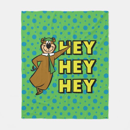 Couverture Polaire Yogi Bear Hey Hey Hey (Devant)